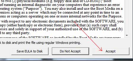 license-accept scan ram for errors