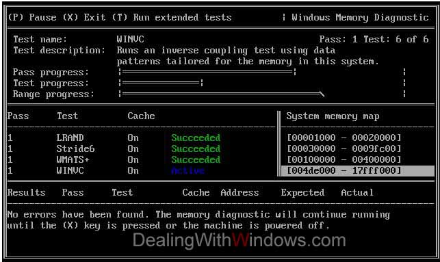 windows-memory-diagnostic-tests scan ram for errors