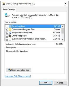 disc cleanup tool for windows