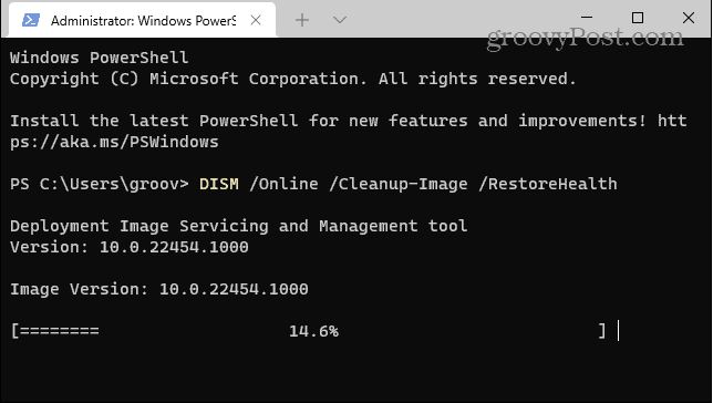 windows 11 dism scan