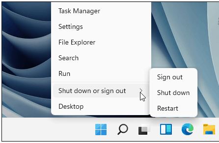 windows 11 restart